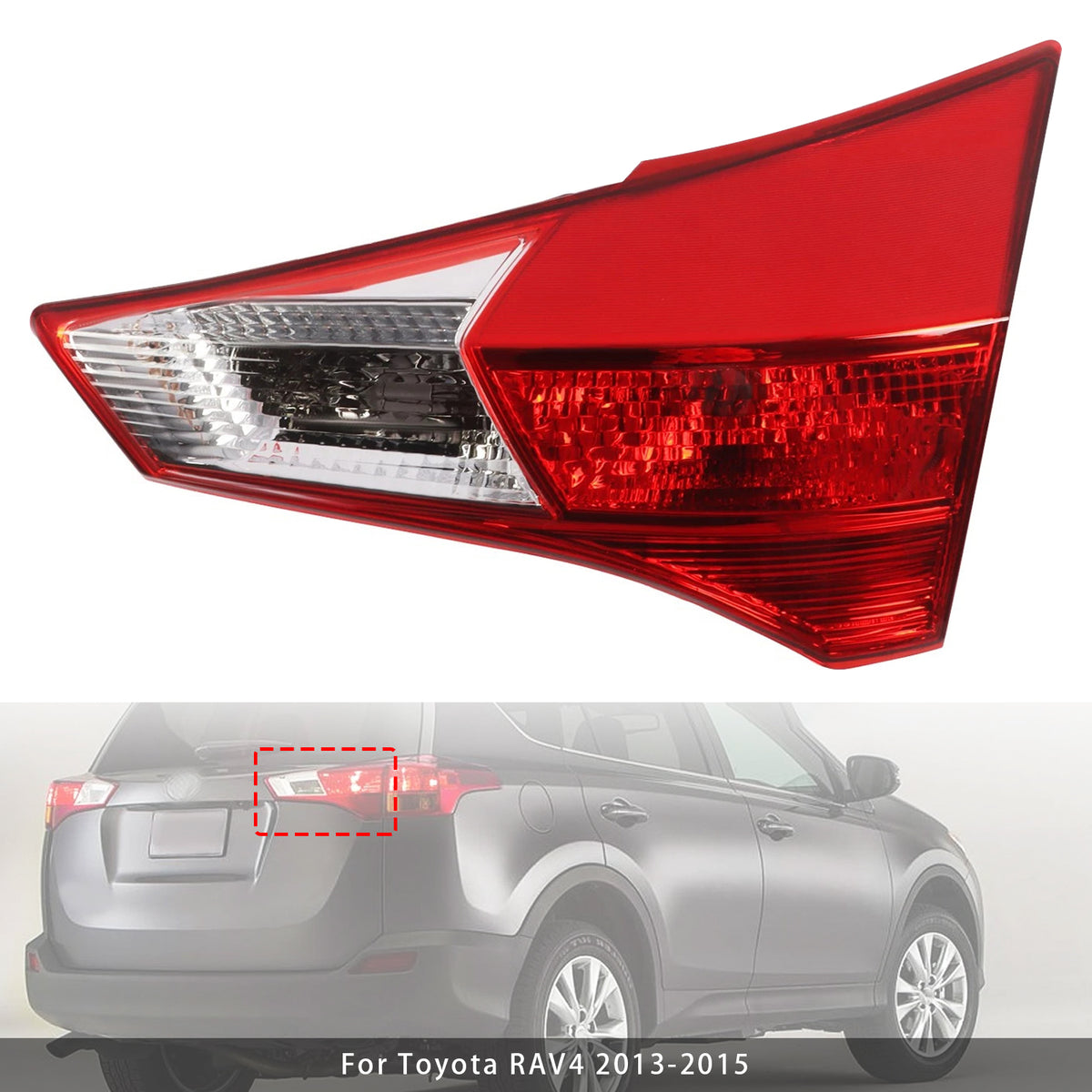 Right Rear Inner Halogen Tail Light Assembly For Toyota RAV4 2013-2015