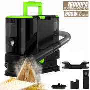 Portable Carpet Cleaner Machine Dual-Water Tank 16Kpa Upholstery Cleaner
