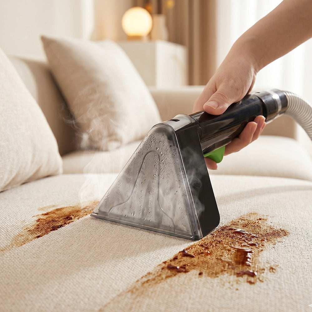 Portable Carpet Cleaner Machine Dual-Water Tank 16Kpa Upholstery Cleaner