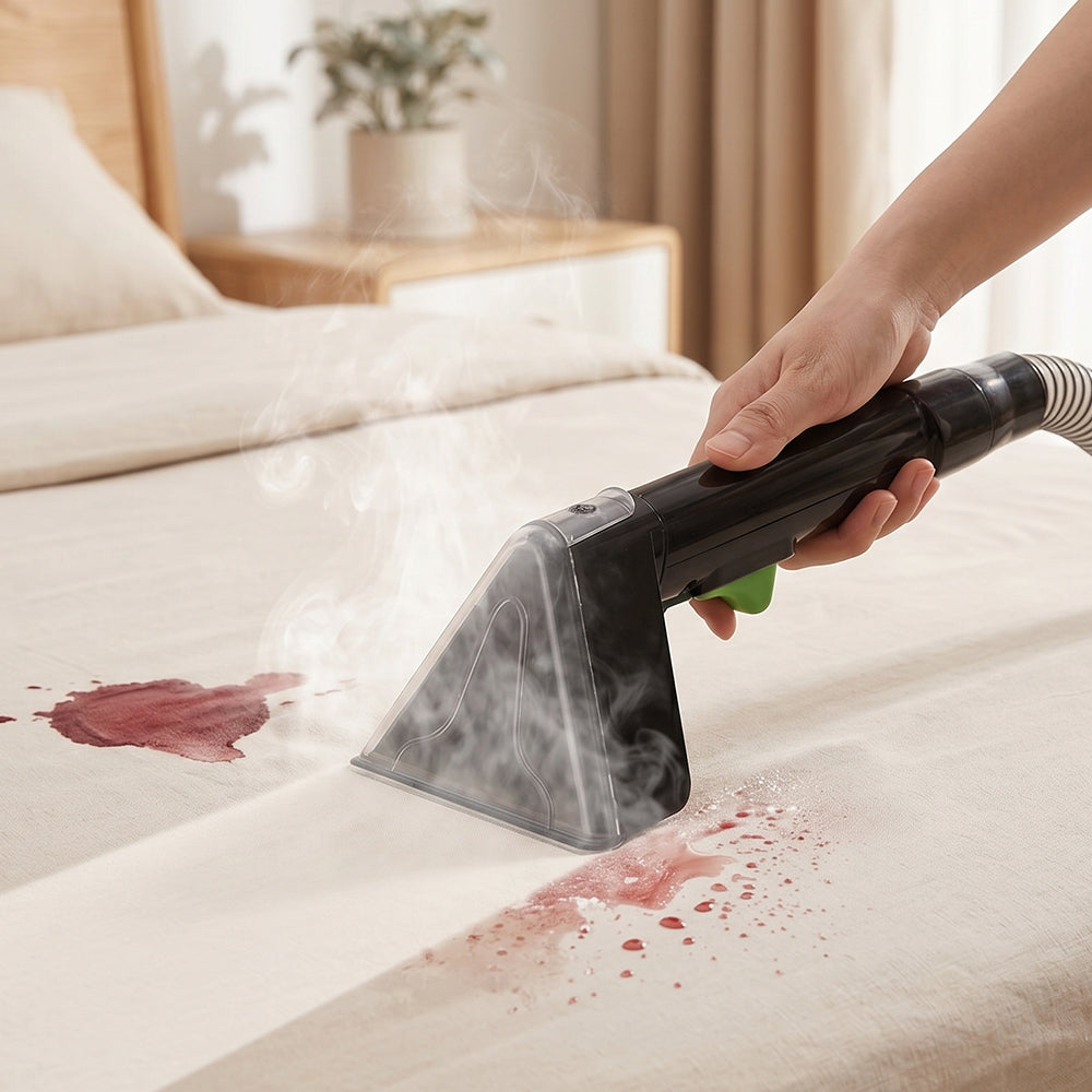 Portable Carpet Cleaner Machine Dual-Water Tank 16Kpa Upholstery Cleaner