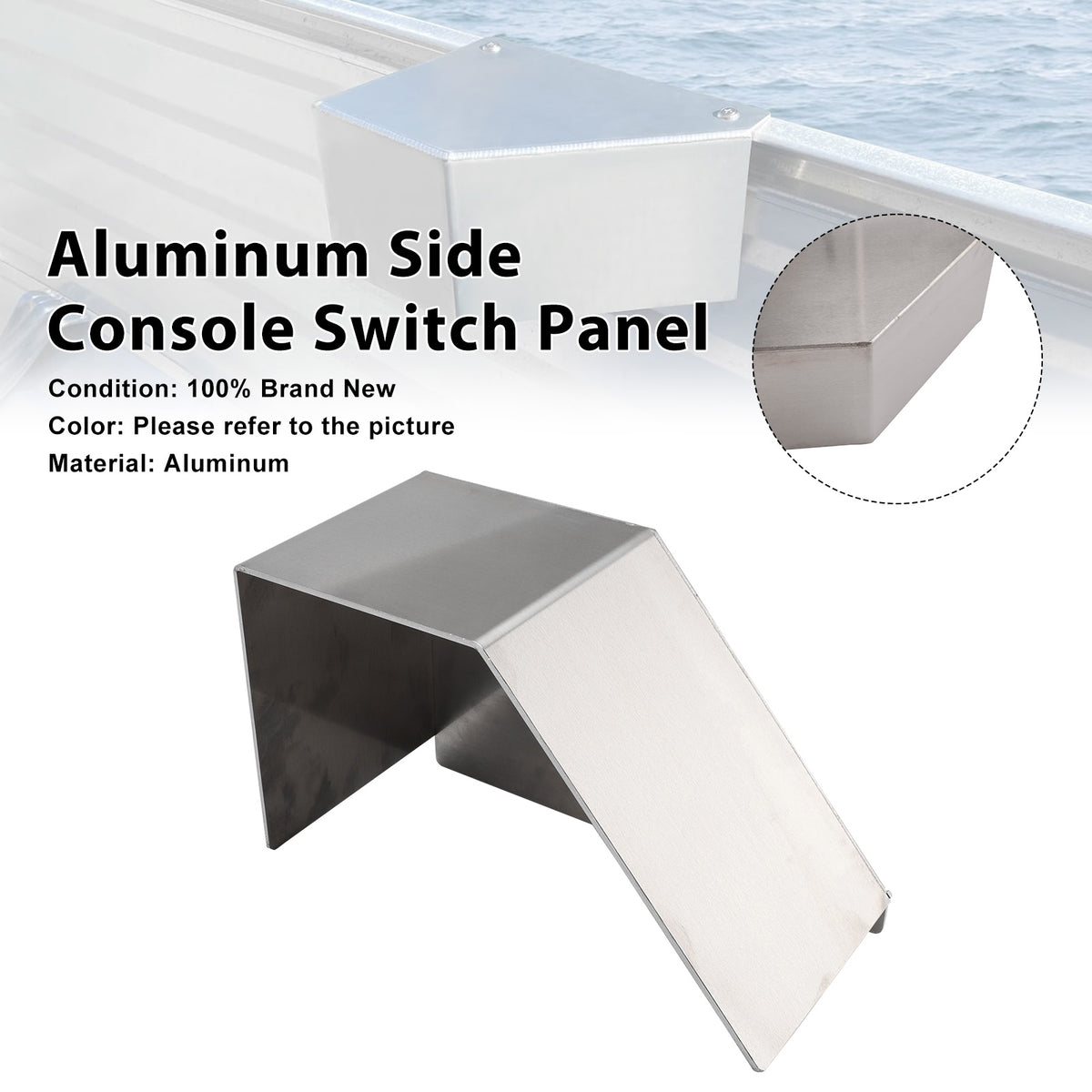 Aluminum Side Console Switch Panel Mount for Boats Bracket for Fish Finders Boat Accessories