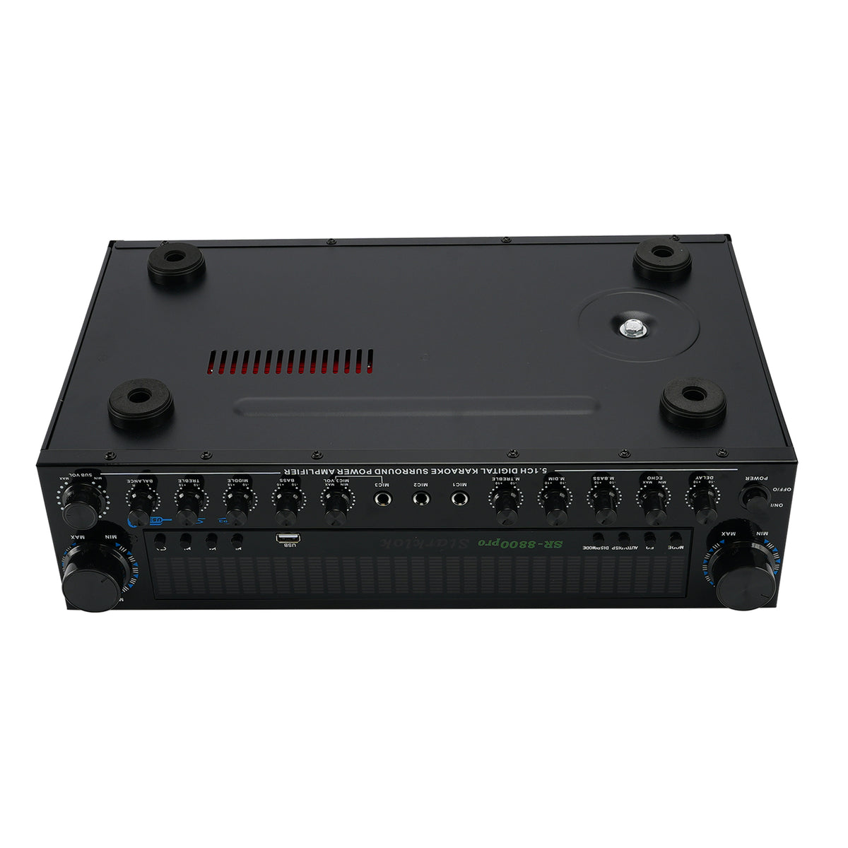 3600W Peak Stereo HiFi Power Bluetooth Amplifier High-Power 5.1 Subwoofer Home