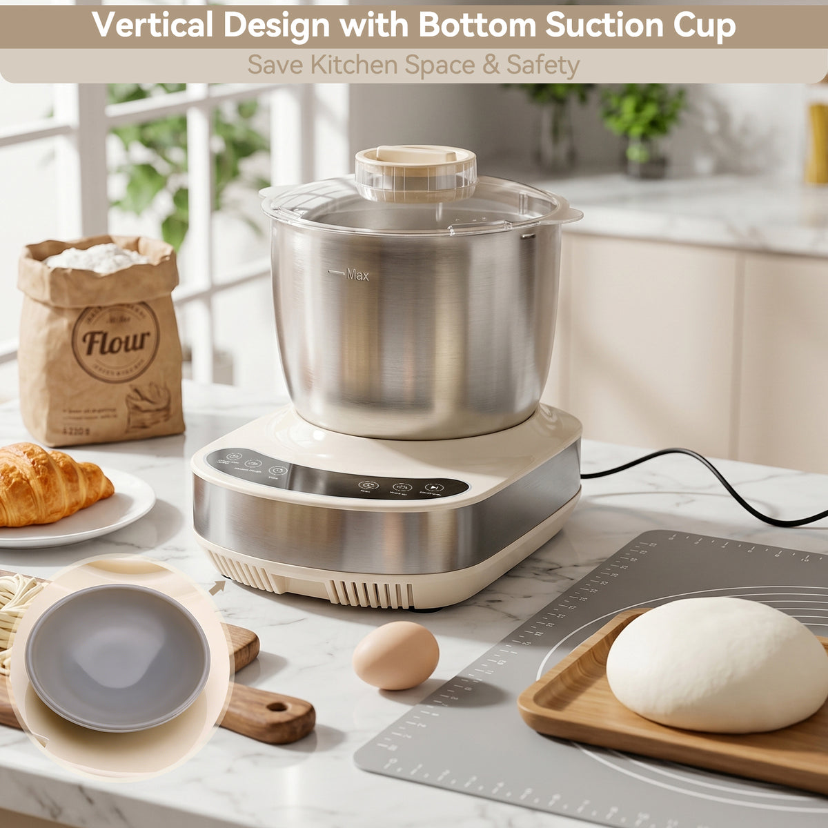 304 Stainless Steel Kitchen Stand Mixer
