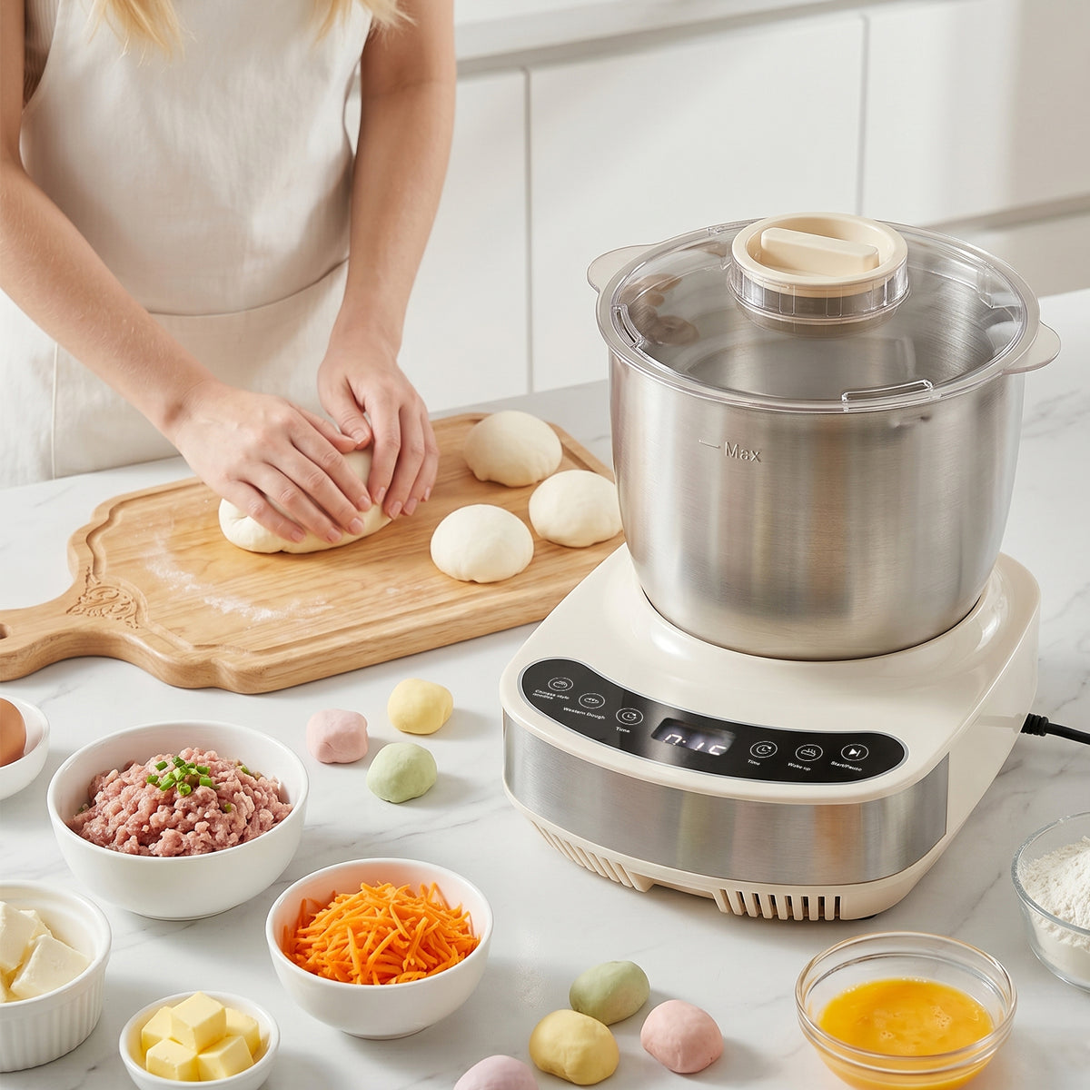304 Stainless Steel Kitchen Stand Mixer