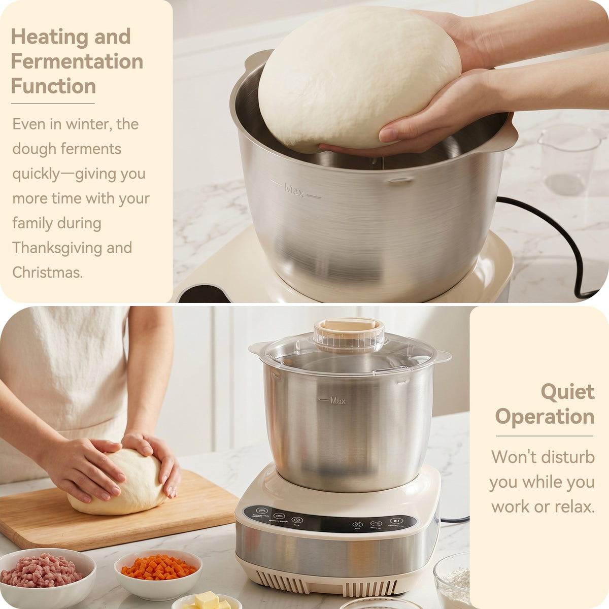 304 Stainless Steel Kitchen Stand Mixer