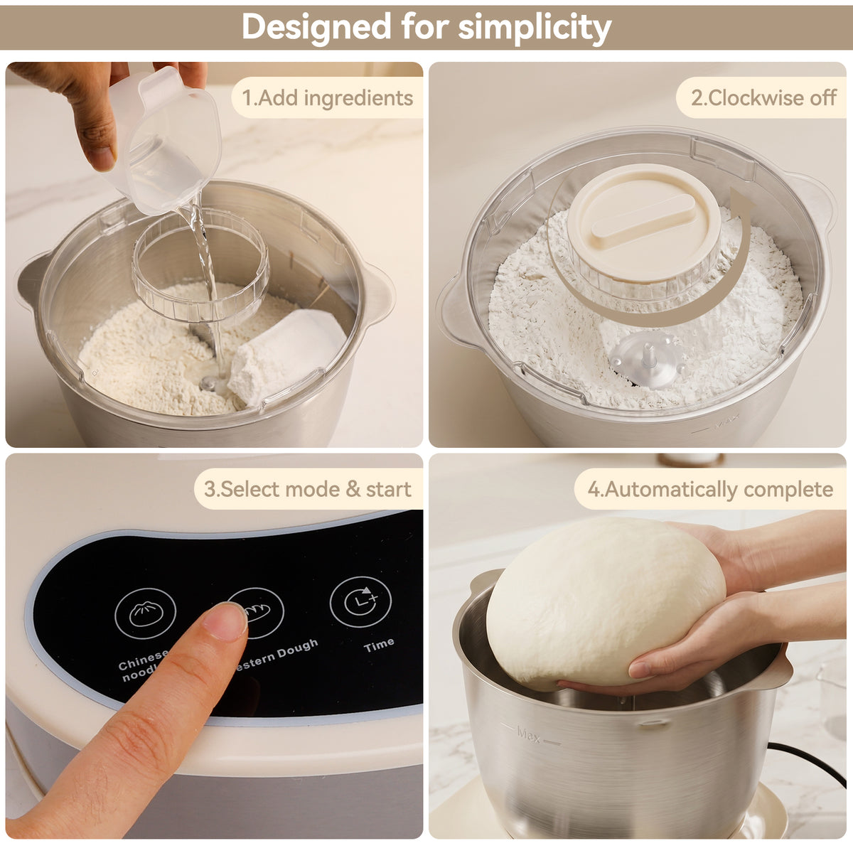 304 Stainless Steel Kitchen Stand Mixer