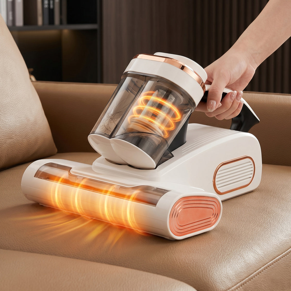 15KPa Cordless Mattress Vacuum Cleaner with UV Care & 140°F Heat