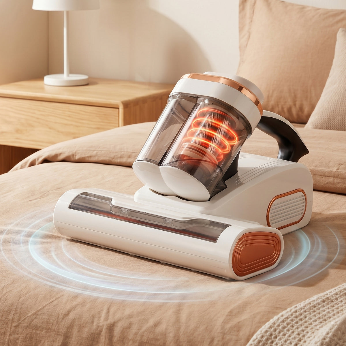 15KPa Cordless Mattress Vacuum Cleaner with UV Care & 140°F Heat