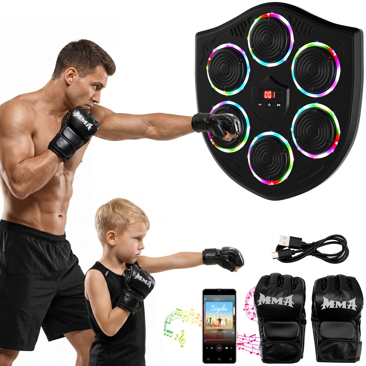 Smart Music Boxing Machine for Adults and Kids