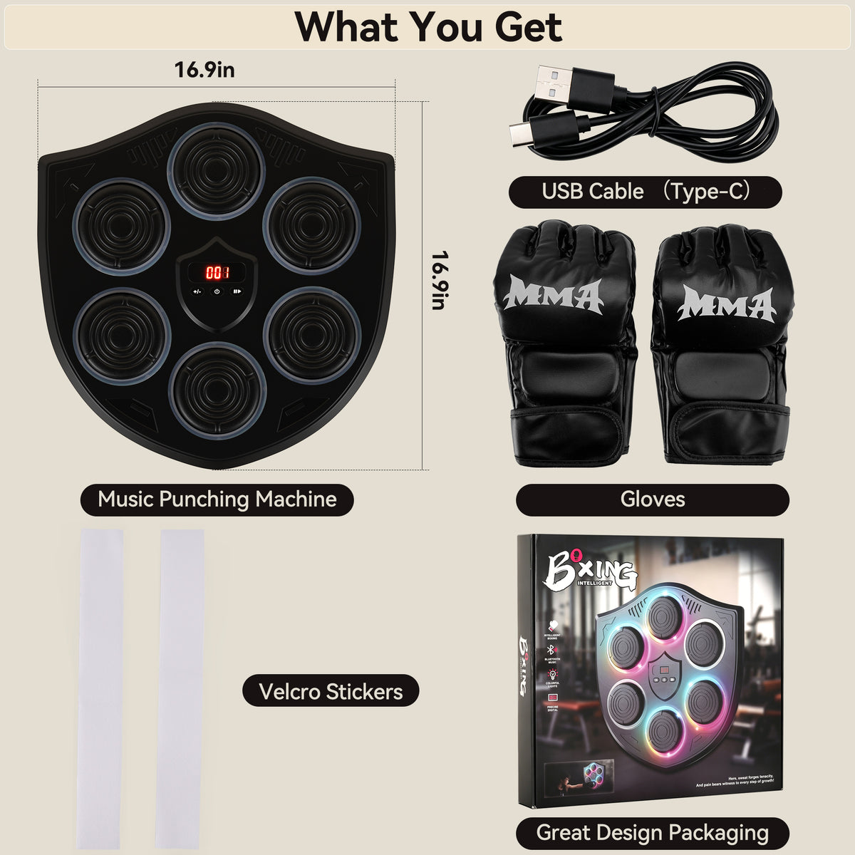 Smart Music Boxing Machine for Adults and Kids