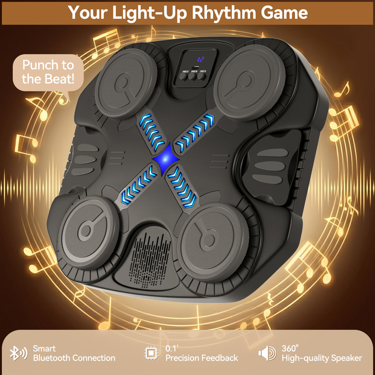 Smart Music Punching Machine for Kids
