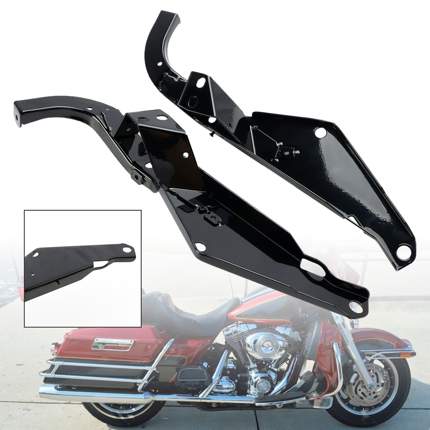 96-13 Touring Street Electra Glide Head Fairing Support Mount Brackets