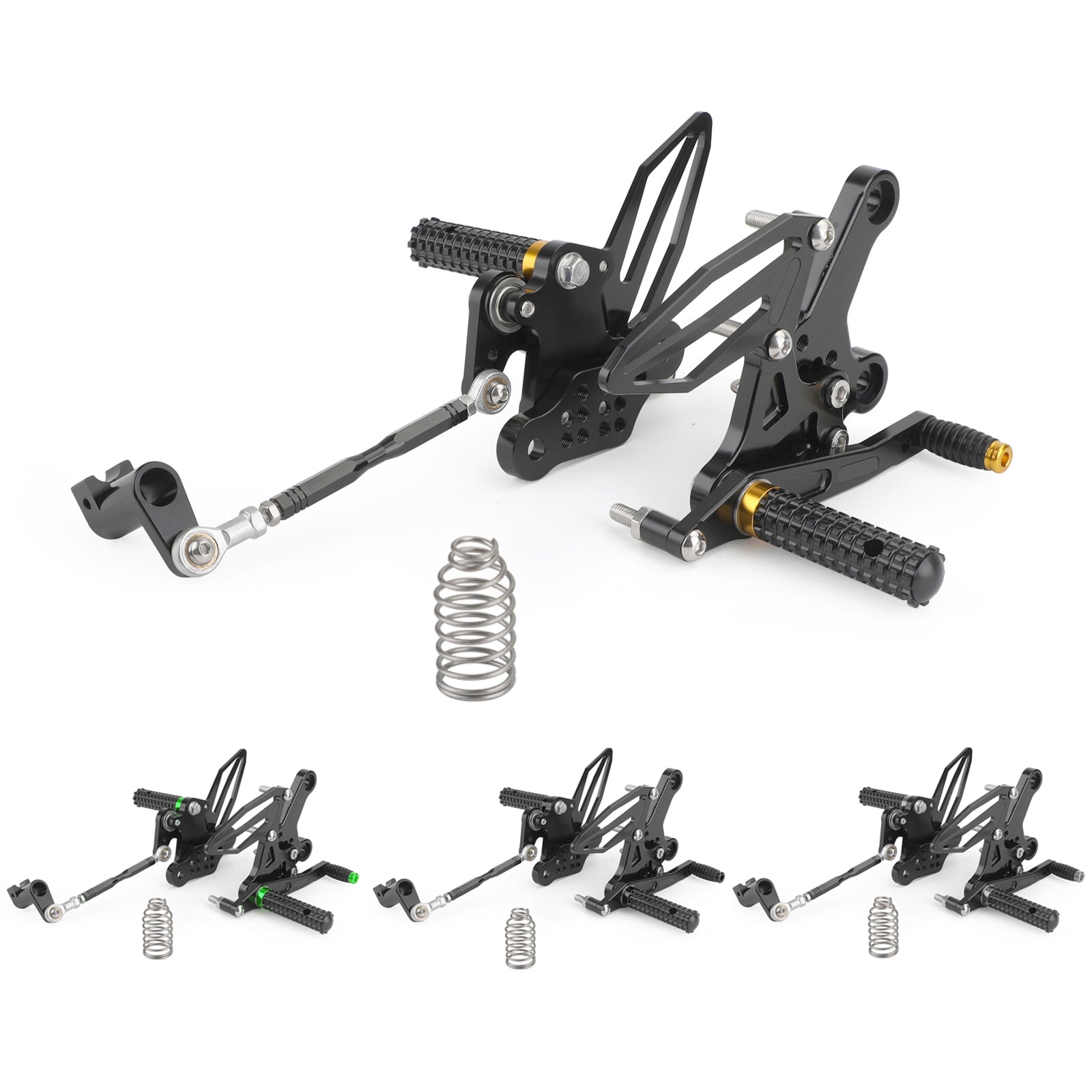 2018-2022 Kawasaki Ninja 250/400 Rearsets Adjustable Foot Pegs Rest Generic