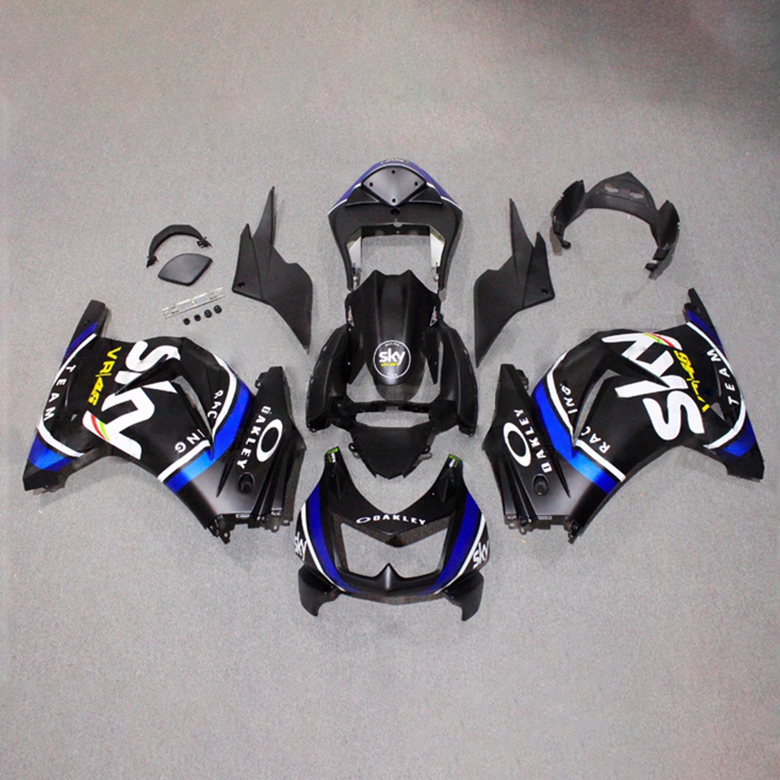 Injection Fairing Kit Bodywork Plastic ABS fit For Kawasaki EX250 Ninja250R 2008-2012