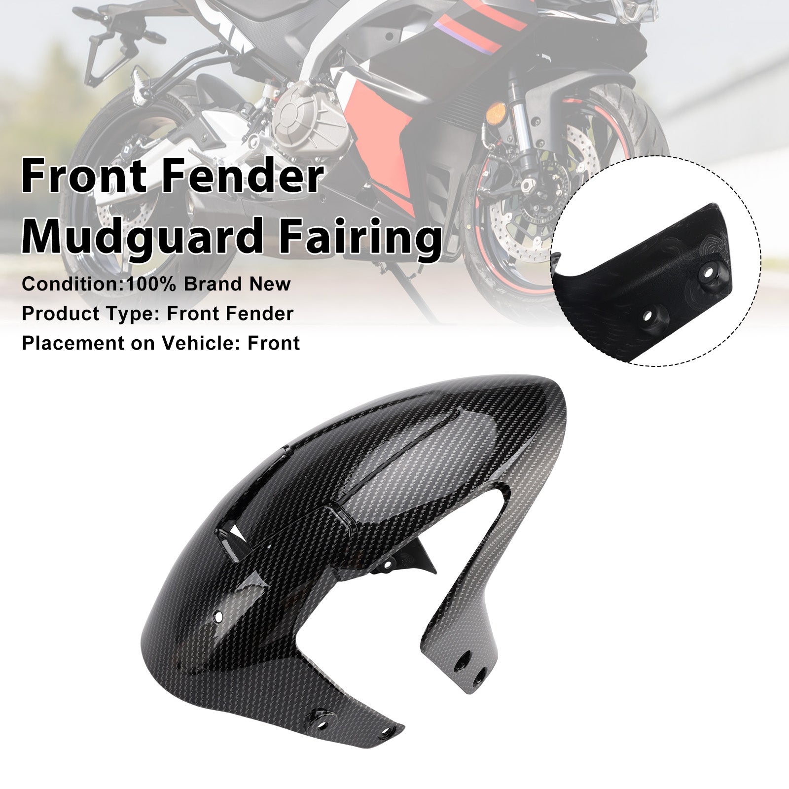 2024-2025 Aprilia RS457 RS 457 Front Fender Mudguard Fairing