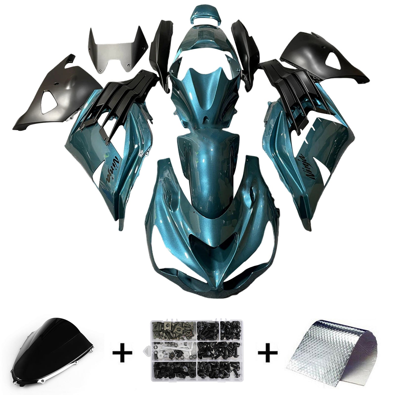 2012-2025 Kawasaki ZX14R Injection Fairing Kit Bodywork Plastic ABS #104