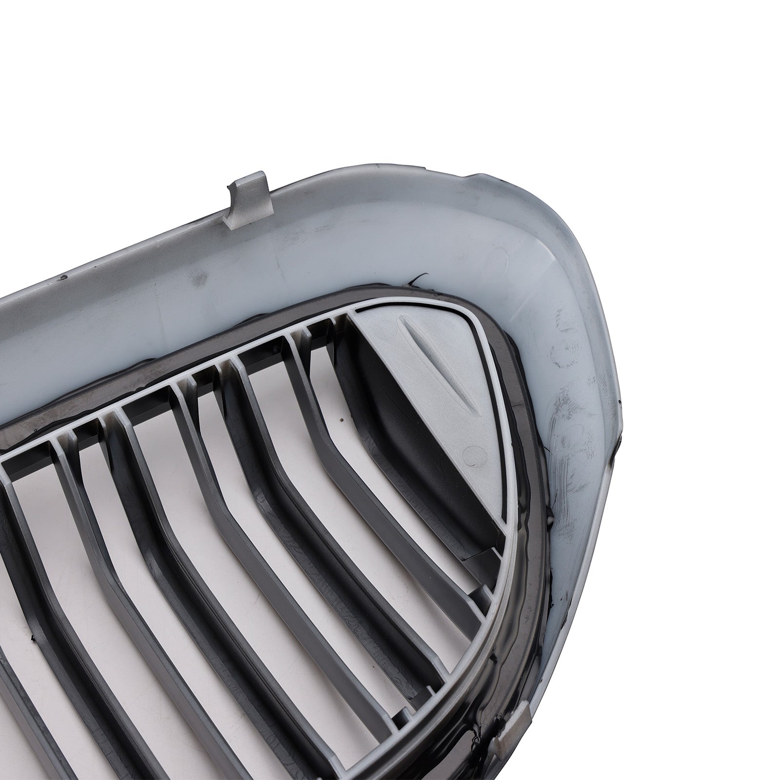 Gloss Black Double Slat Front Kidney Grille Fit BMW 5 Series G30 G31 2017-2020
