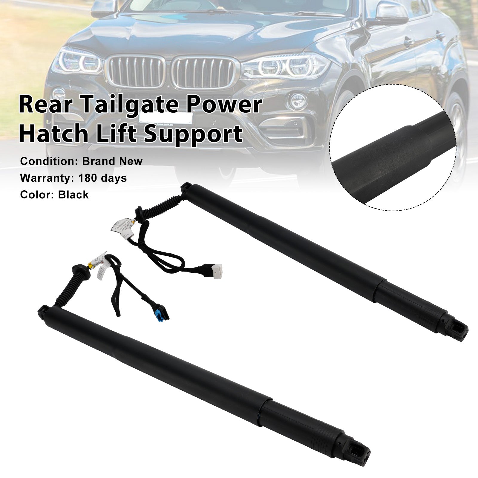 2014-2019 BMW X6 F16 F86 2PCS Tailgate Power Lift Support 51247434043