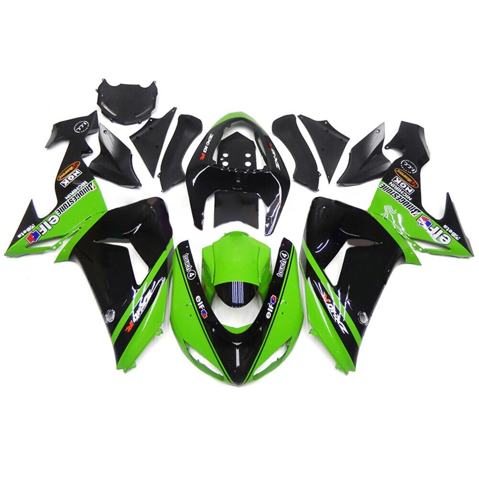 2006-2007 Kawasaki ZX10R Fairing Kit Bodywork Plastic ABS