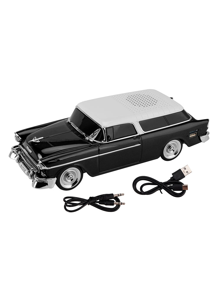 WS-1955 Bluetooth Replica Speaker Retro Speaker Car Design HD Sound TWS FM Radio