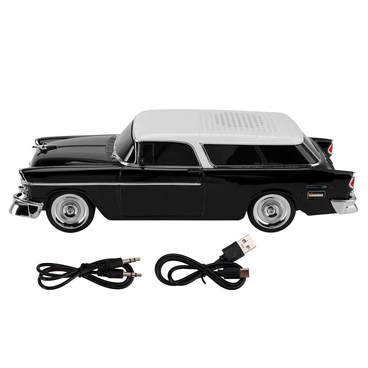 WS-1955 Bluetooth Replica Speaker Retro Speaker Car Design HD Sound TWS FM Radio