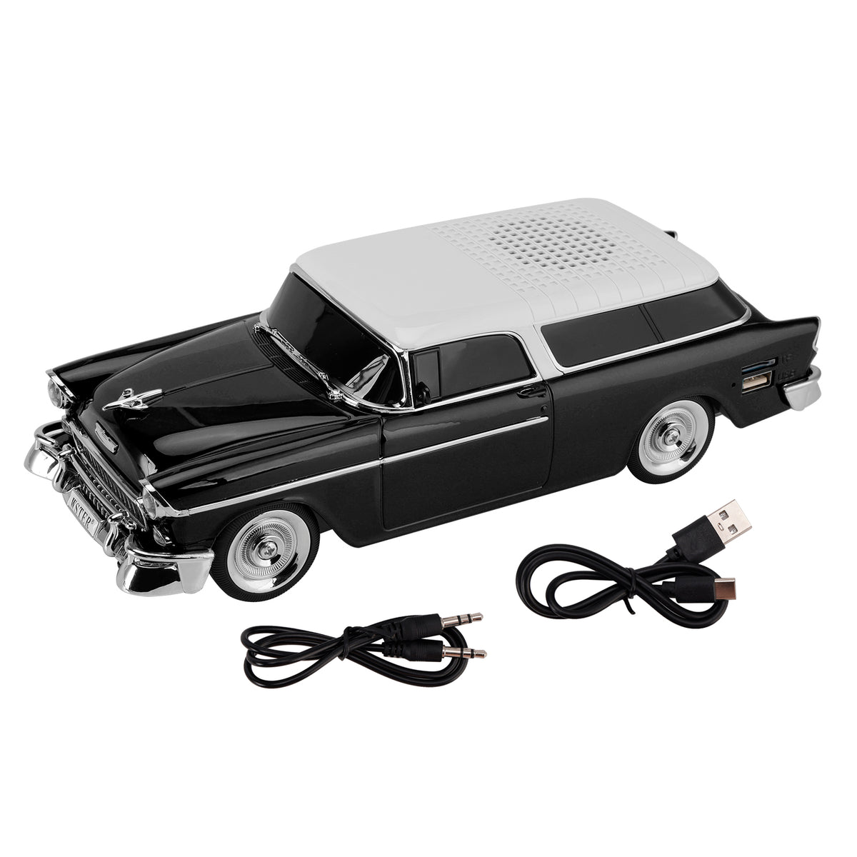 WS-1955 Bluetooth Replica Speaker Retro Speaker Car Design HD Sound TWS FM Radio