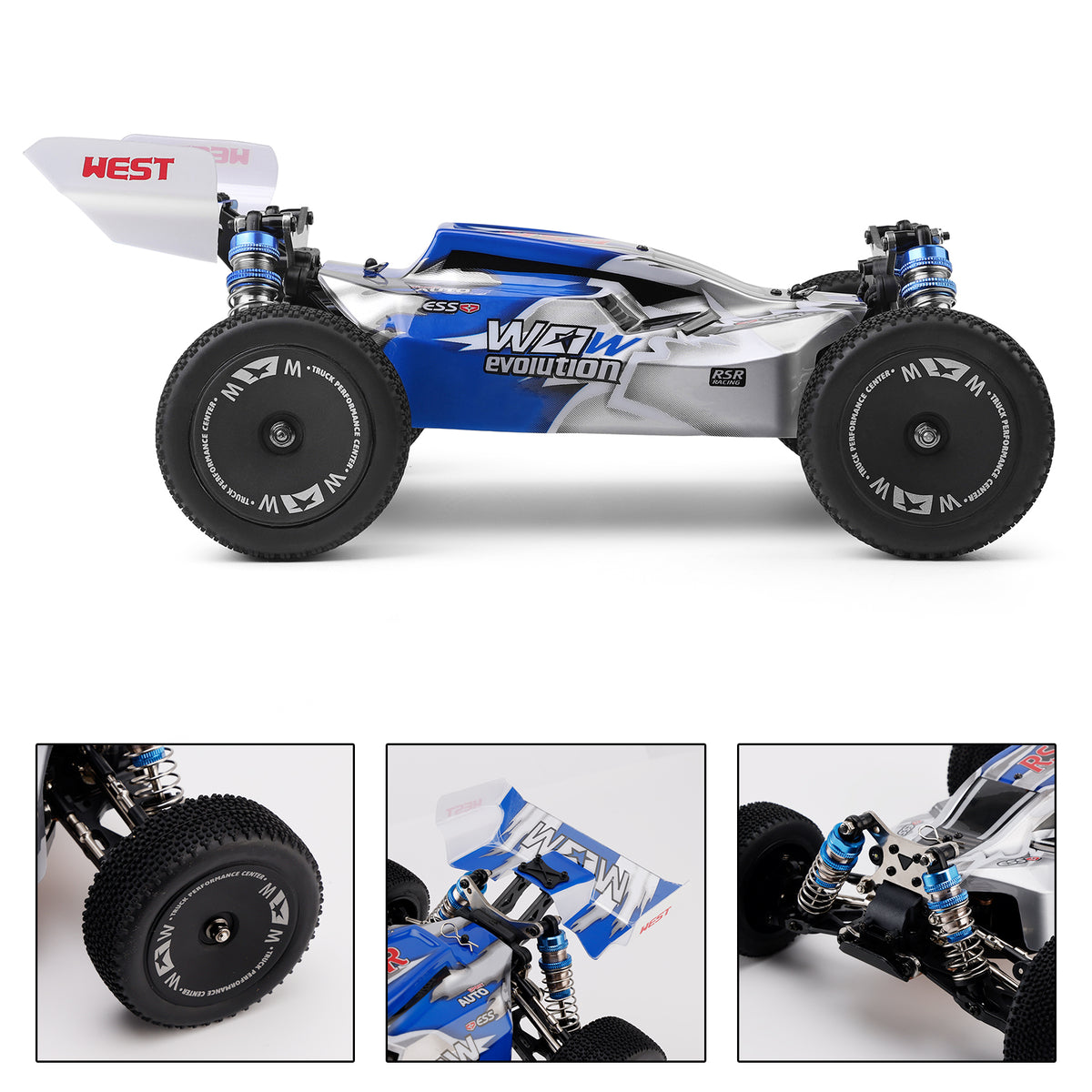 WLtoys 144011 1/14 65km/h 2.4G 4WD Off-Road Fast RC Car With Lighting Toy Gift