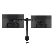 Double Dual Display Computer Monitor Arm Mount Desk Stand 17"-27" Screen LED LCD