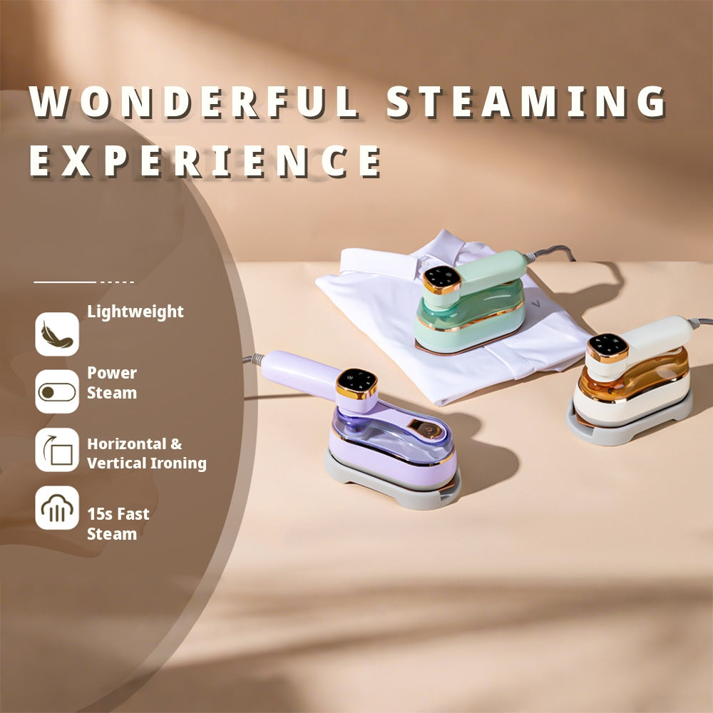 1200W Portable  LCD Steam Iron Machine Steamer Handheld Garment Clothes Ironing