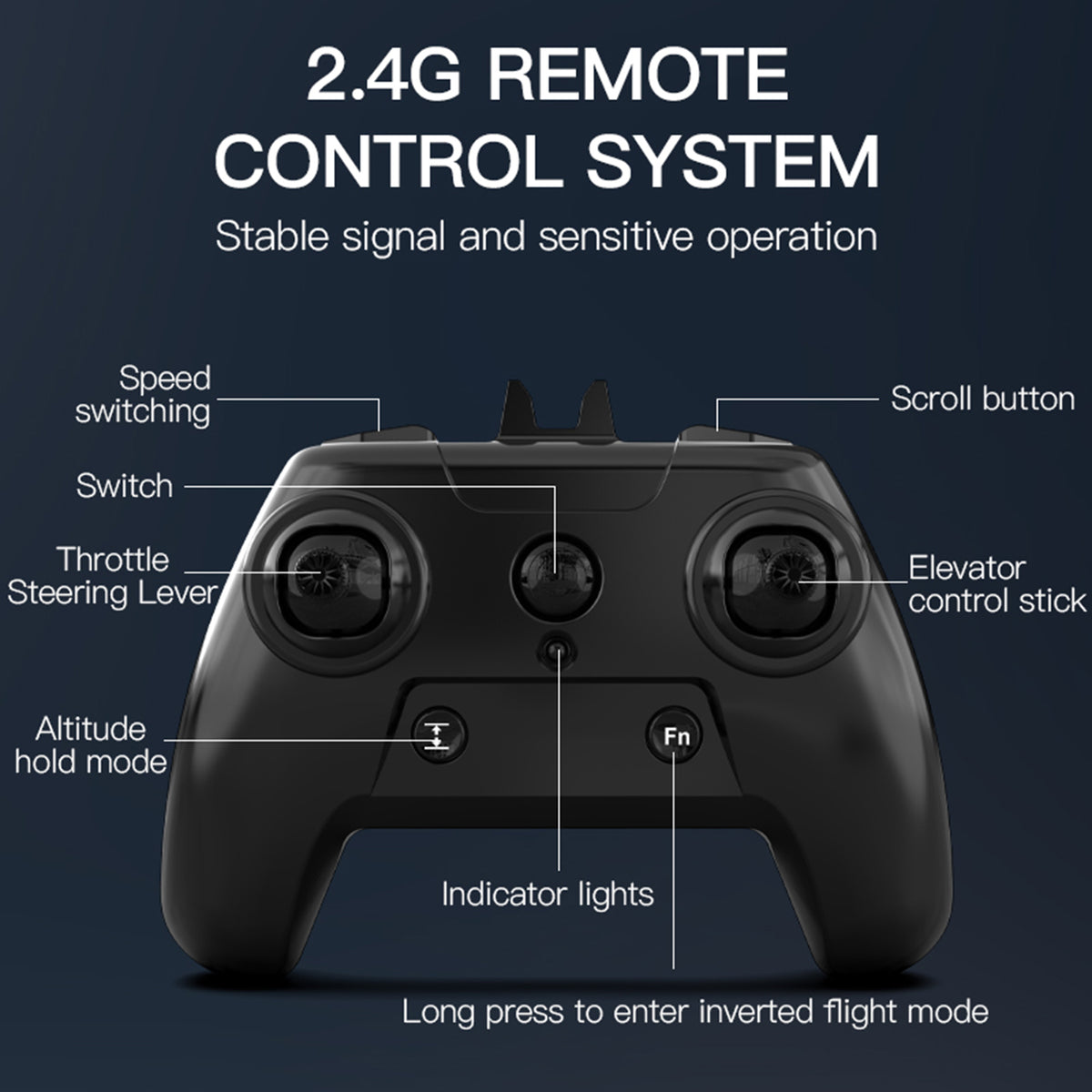 Z68 2.4GHz 6CH Remote Control Future Fighter Brushless With Light 2 Batteries