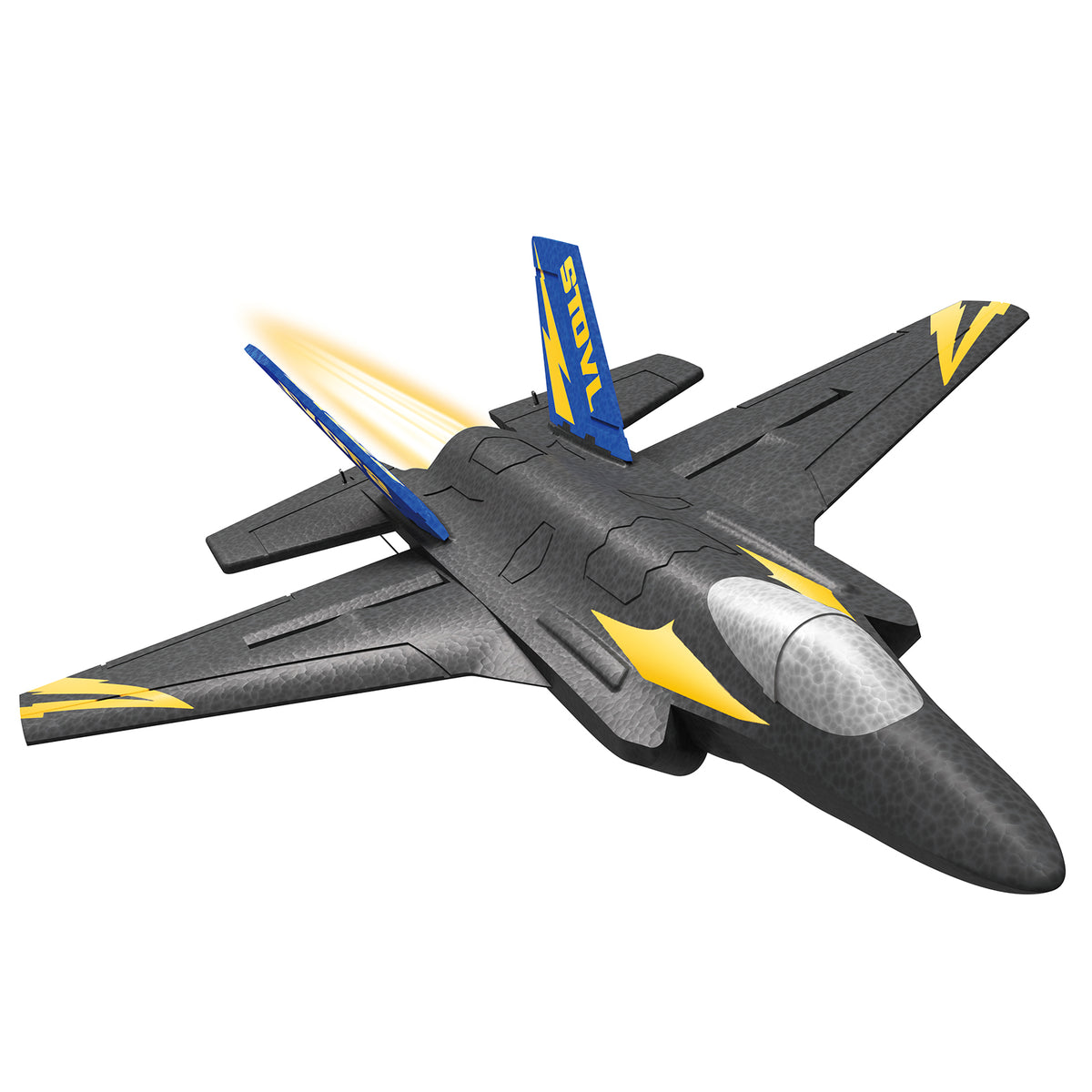 KF605 2.4GHz 4CH Remote Control Glider Airplane Toy Gift With 2 Batteries Black