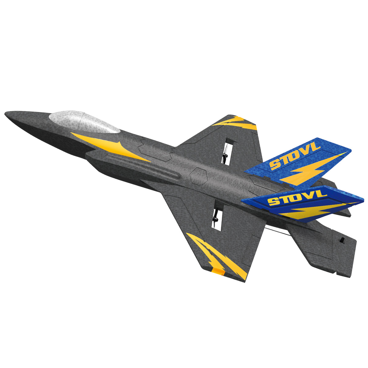 KF605 2.4GHz 4CH Remote Control Glider Airplane Toy Gift With 2 Batteries Black