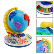 5In1 Interactive Light Up Globe With Sound,Puzzle,Bead Maze And World Map Toy