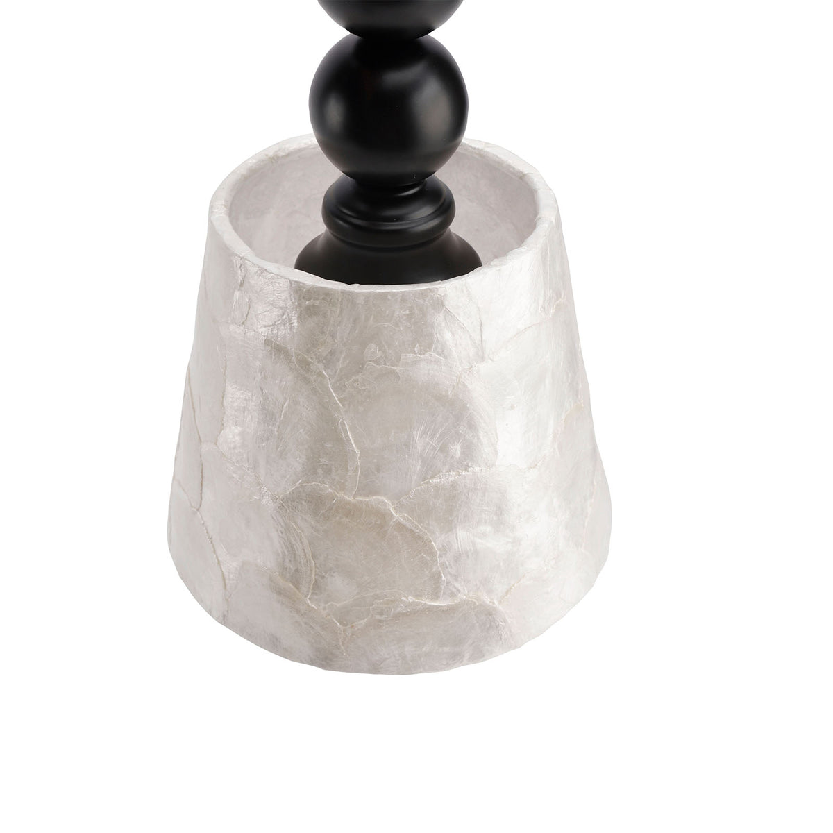 1-light 6.9" Natural Capiz Seashell Pendant Light