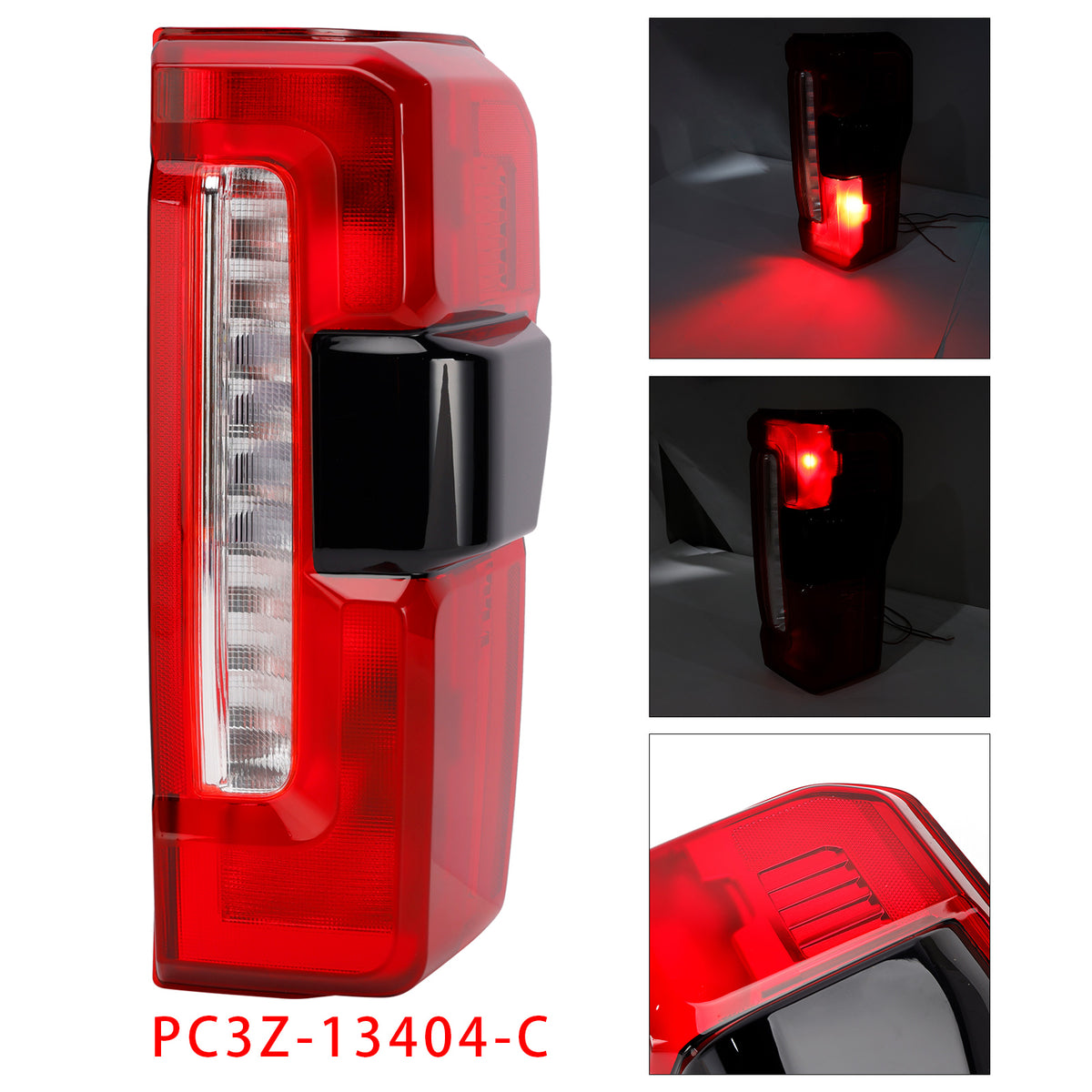 2023-2026 F-250 F-350 F-450 Super Duty With Blind Spot Information System Without Blind Spot Module Right LED Tail Light With Blind Spot PC3Z13404C PC3Z-13404-C C146-A300-B Generic