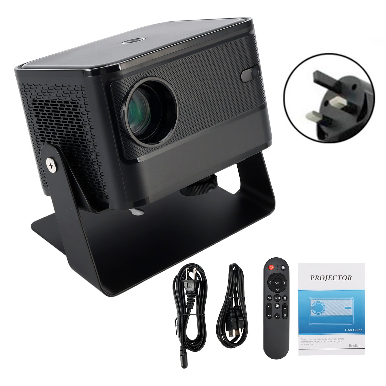 4K Projector Smart Android Projector Electric Focus Dual Frequency Projector UK