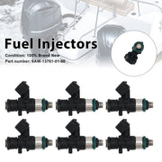 2022 Yamaha Outboard 225HP VF225LB 6PC Fuel Injectors 6AW-13761-01-00 Generic