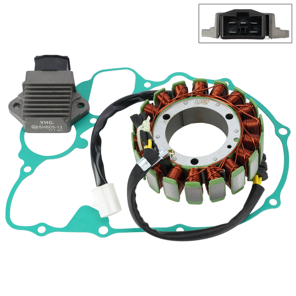 Stator Regulator Rectifier with Gasket For Honda PC800 Pacific Coast 1989-1998