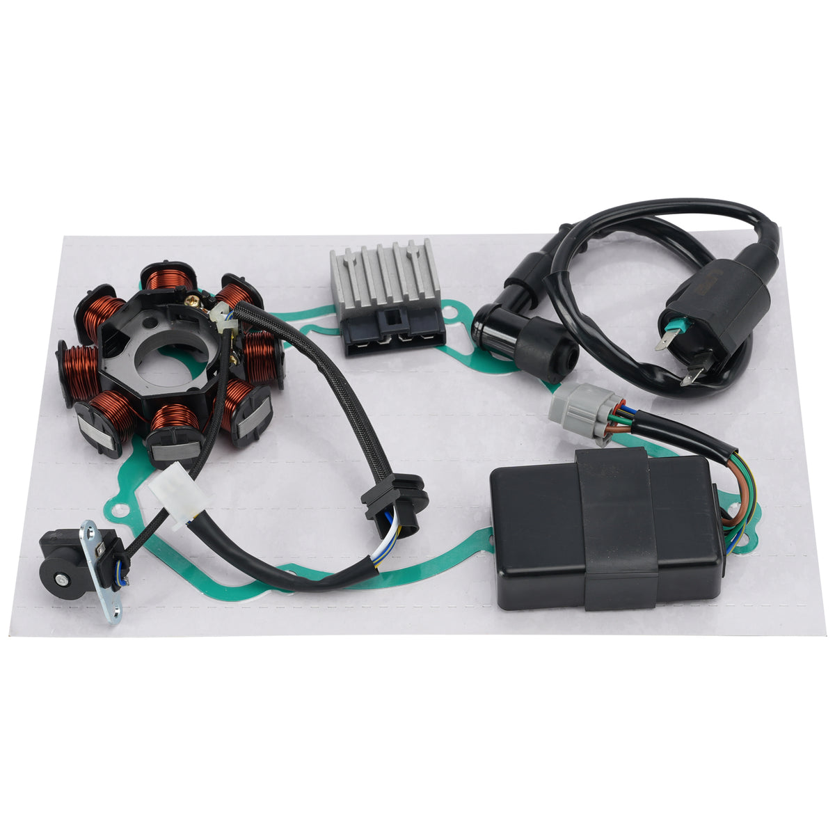 Stator Regulator CDI Box Ignition Coil Gasket Set For Kawasaki KLX110 2003-2009