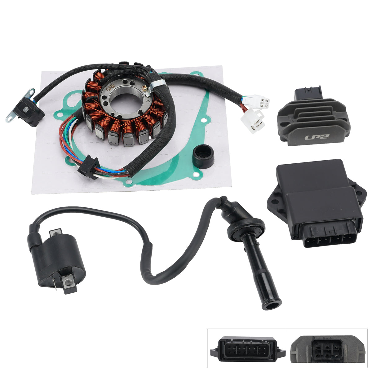 Stator Regulator CDI Box Ignition Coil Gasket For Suzuki Quadsport LT-Z400 03-08