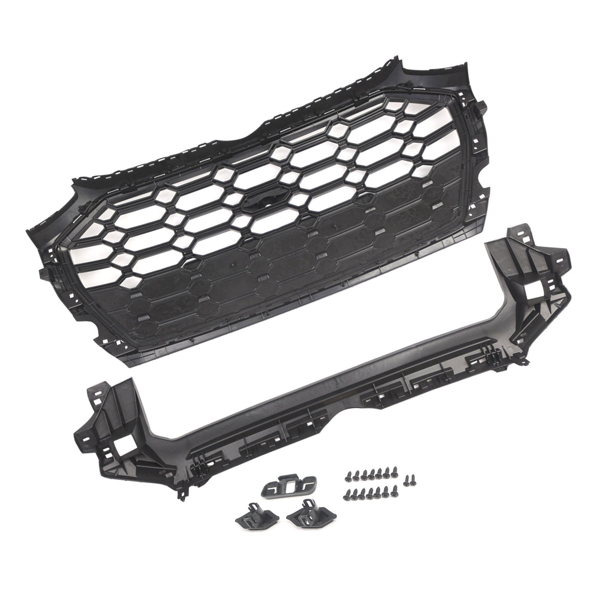 RSQ5 Style Front Honeycomb Mesh Grille Grill Fit Audi Q5 SQ5 2021-2025