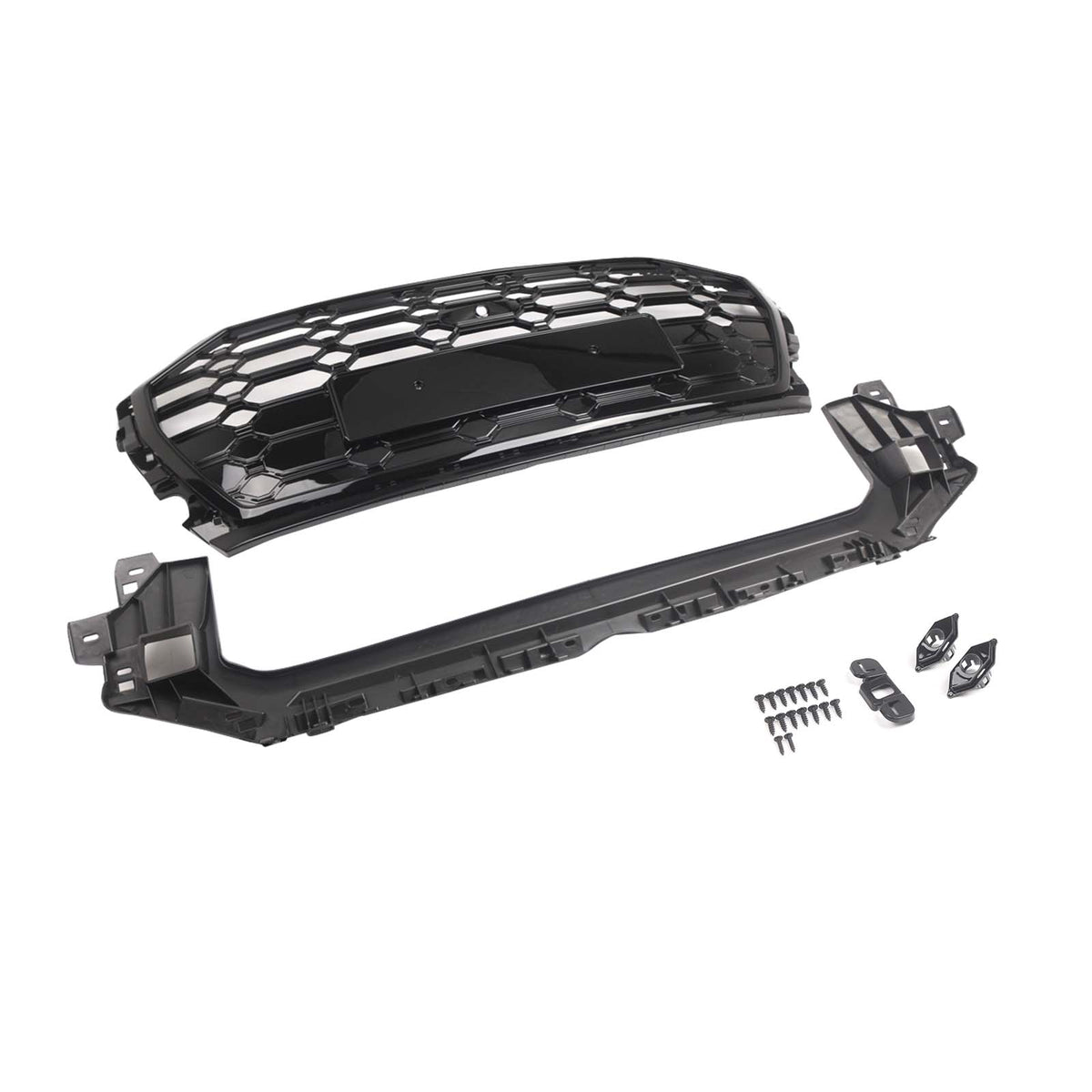 RSQ5 Style Front Honeycomb Mesh Grille Grill Fit Audi Q5 SQ5 2021-2025