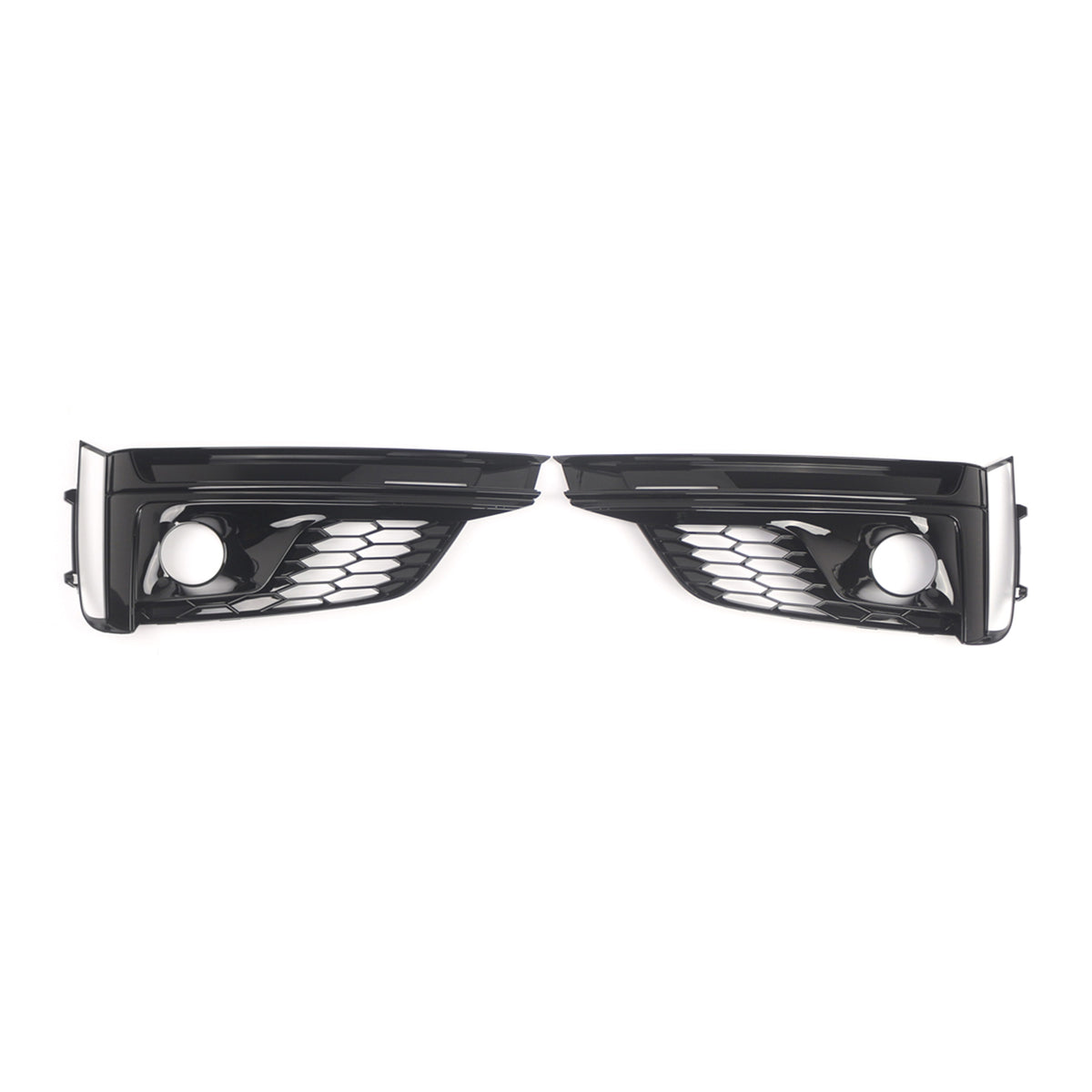 2PCS Front Bumper Fog Light Grille Cover Fit Audi A5 S5 S-Line 2018-2019