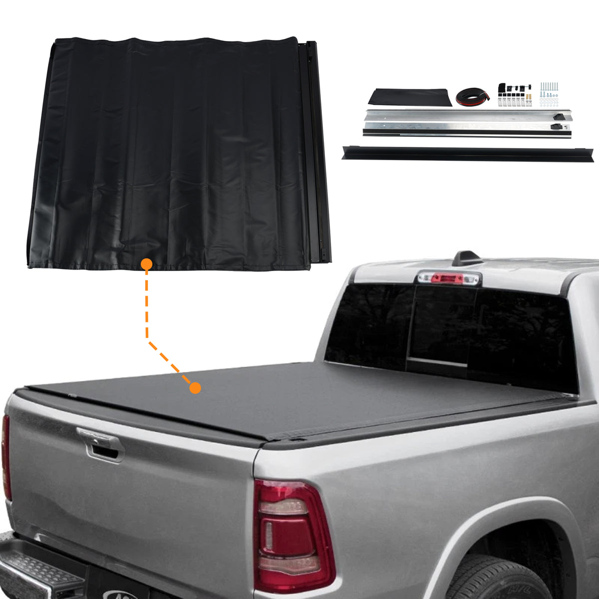2022-2026 Hyundai Santa Cruz 4'3" Bed Rear Roll-Up Cover 22060209 Generic