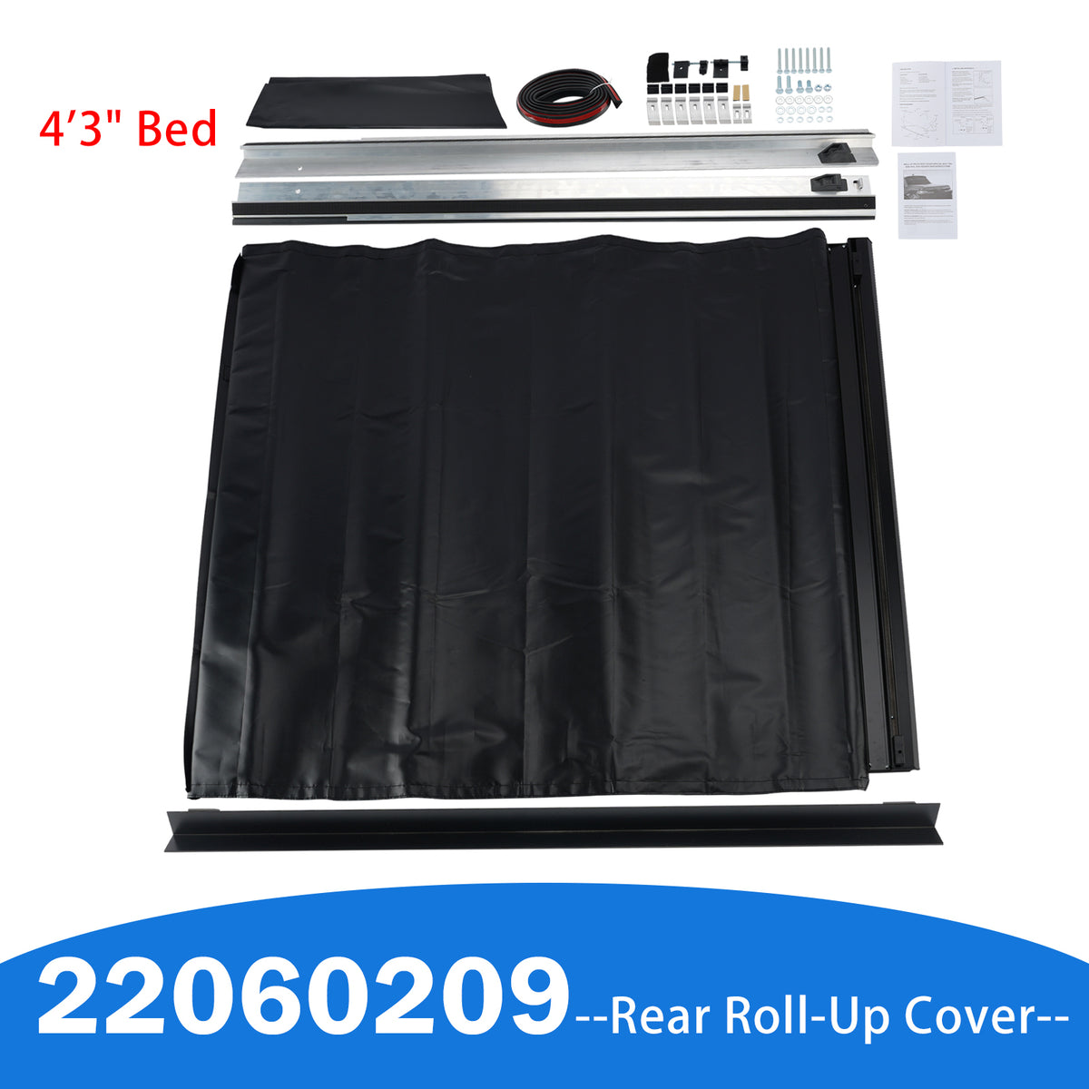 2022-2026 Hyundai Santa Cruz 4'3" Bed Rear Roll-Up Cover 22060209 Generic