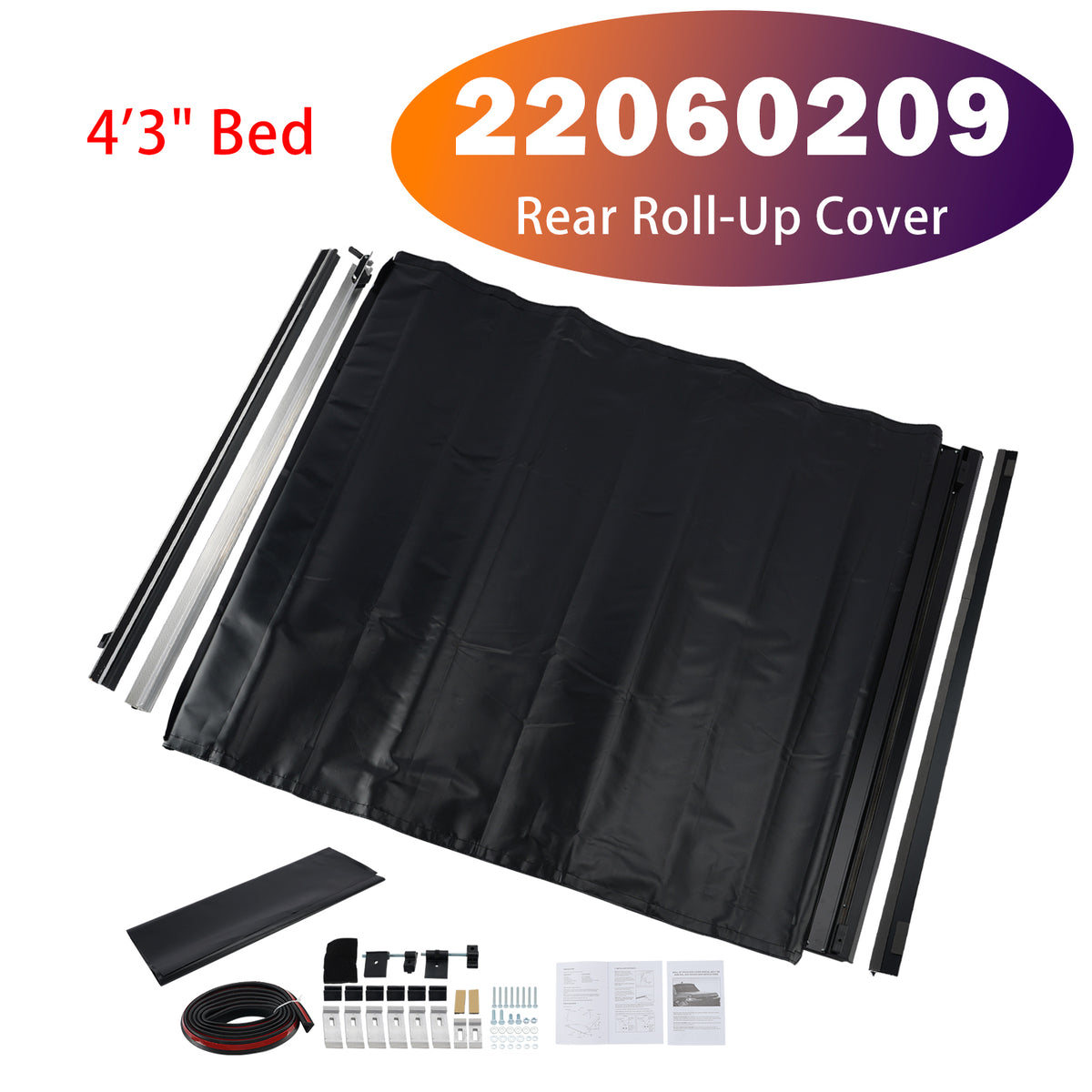 2022-2026 Hyundai Santa Cruz 4'3" Bed Rear Roll-Up Cover 22060209 Generic