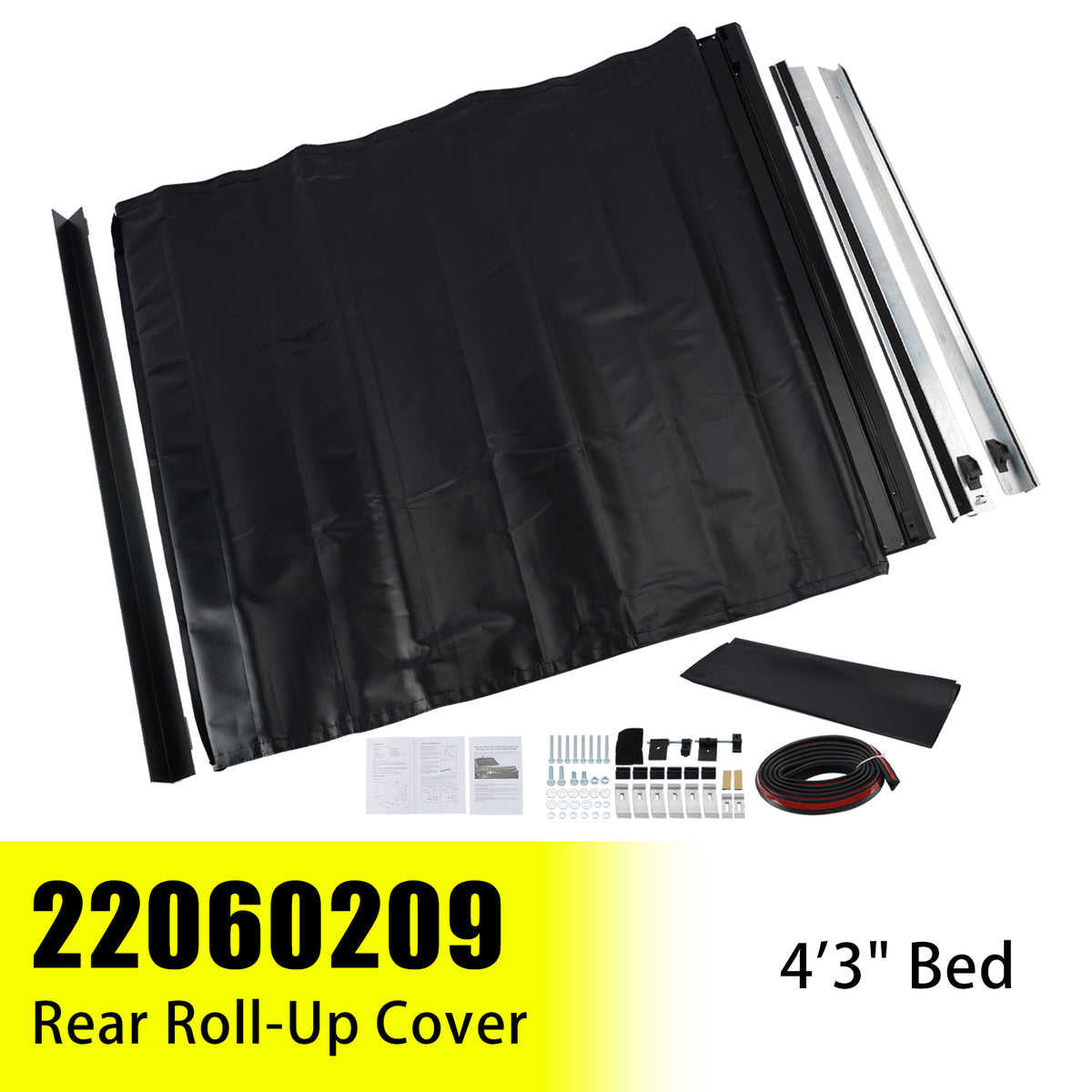 2022-2026 Hyundai Santa Cruz 4'3" Bed Rear Roll-Up Cover 22060209 Generic