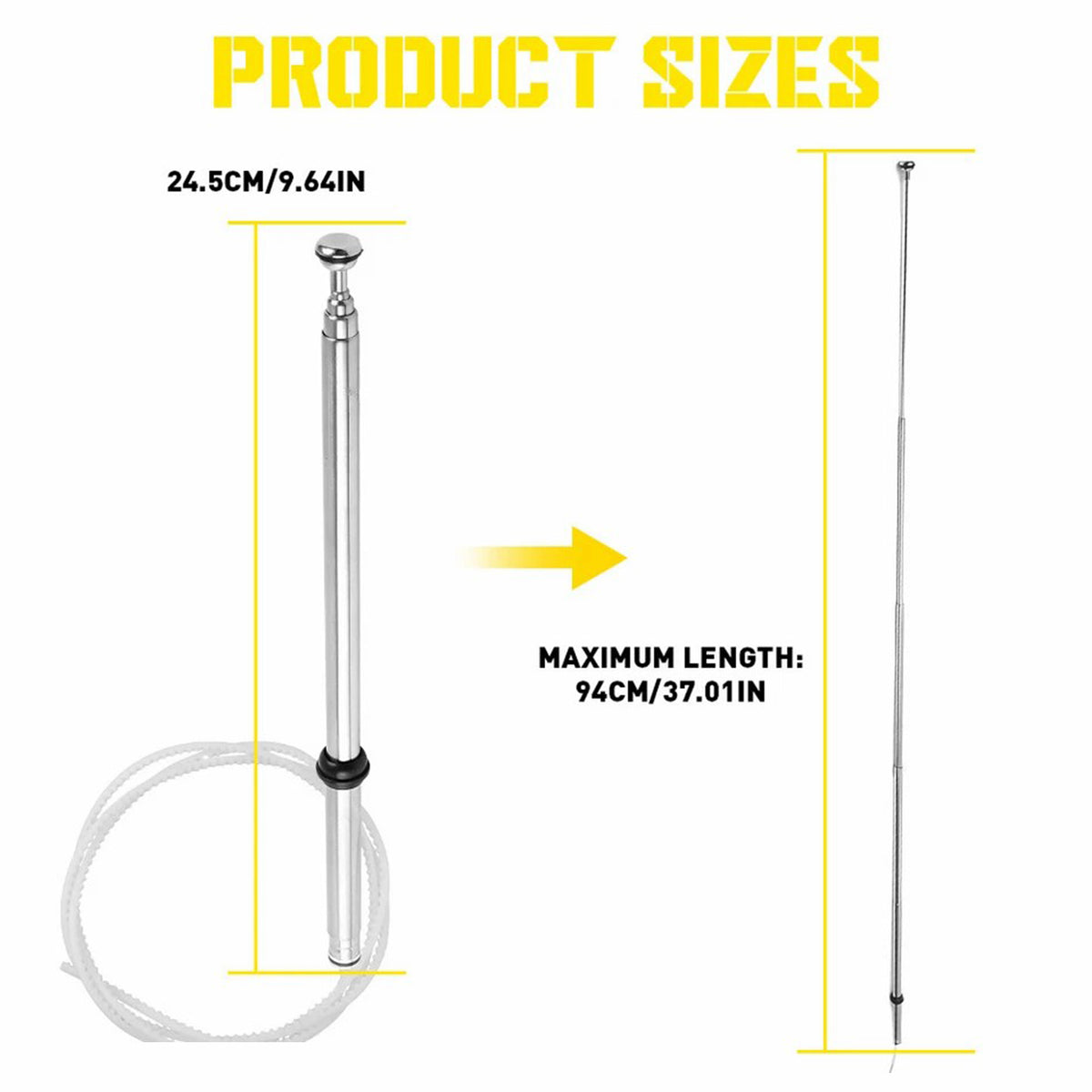 Lexus SC300 92-00 Antenna Rod Mast Cable 86337-24181 86337-24080 Generic