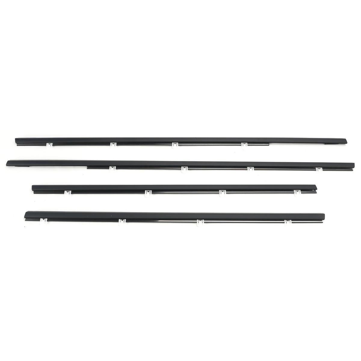 4PCS Weatherstrip Window Molding Trim Seal Belt For Honda Odyssey 2009-2014