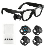 4 PC LED Light Blocking Covers for Ray-Ban Meta All Series Smart Glasses Gen1 Gen2 Black